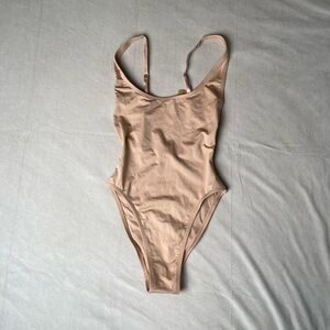 SKIMS Signature Swim Scoop Neck One Piece Ochre XXS NWT